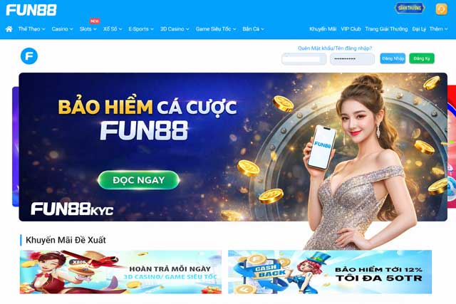 Quy trình vận hành và tính toán mức hoàn trả bảo hiểm cá cược tại Fun88 KYC